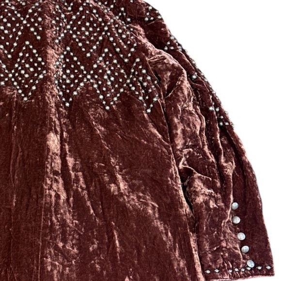 Double D Ranch highly embellished velvet Santa Clara Pueblo duster/dress RARE - Picture 9 of 10